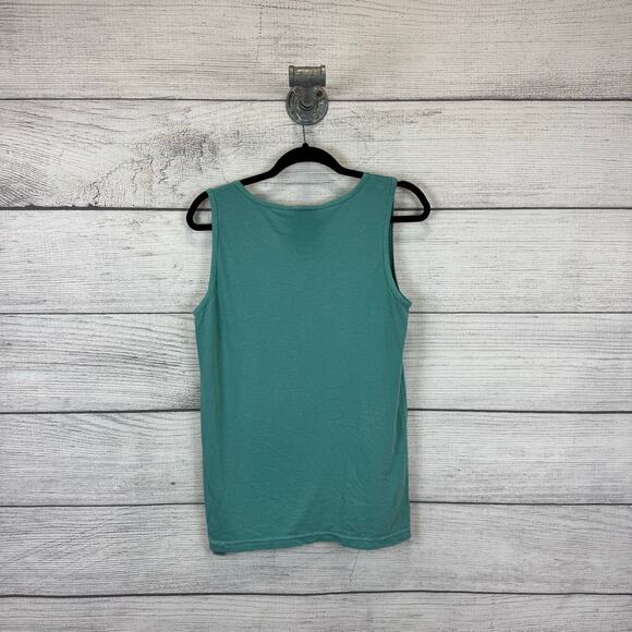 Comfort Colors Women's Teal Floats Well With Others Summer Tank Size Small - Picture 5 of 6